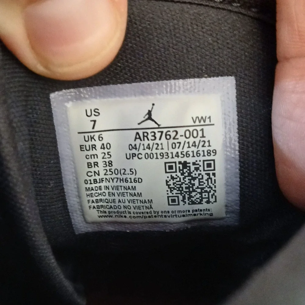 Nike AIr Jordan Access Mens Size 7 Black Basketball Shoes Sneakers AR3762-001